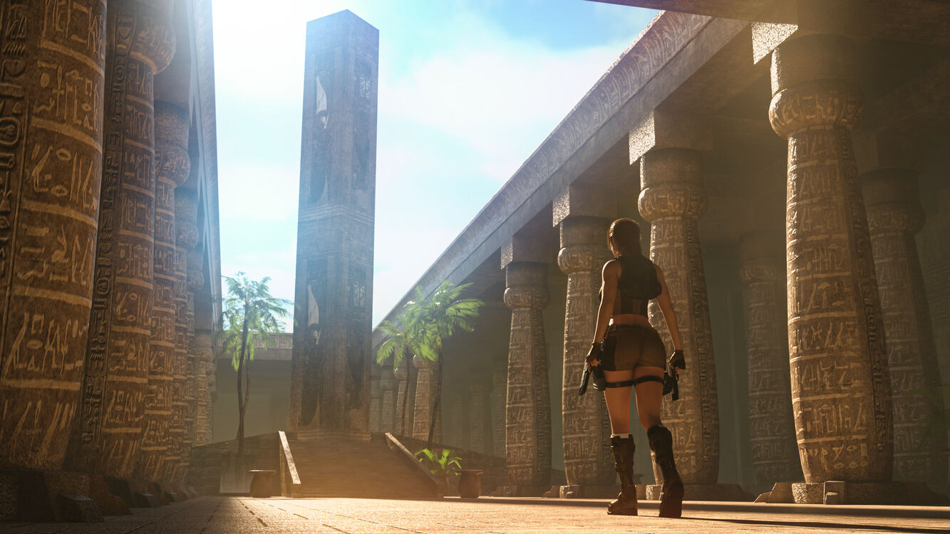 Lara in Egypt ruins...